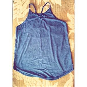 lululemon blue workout top